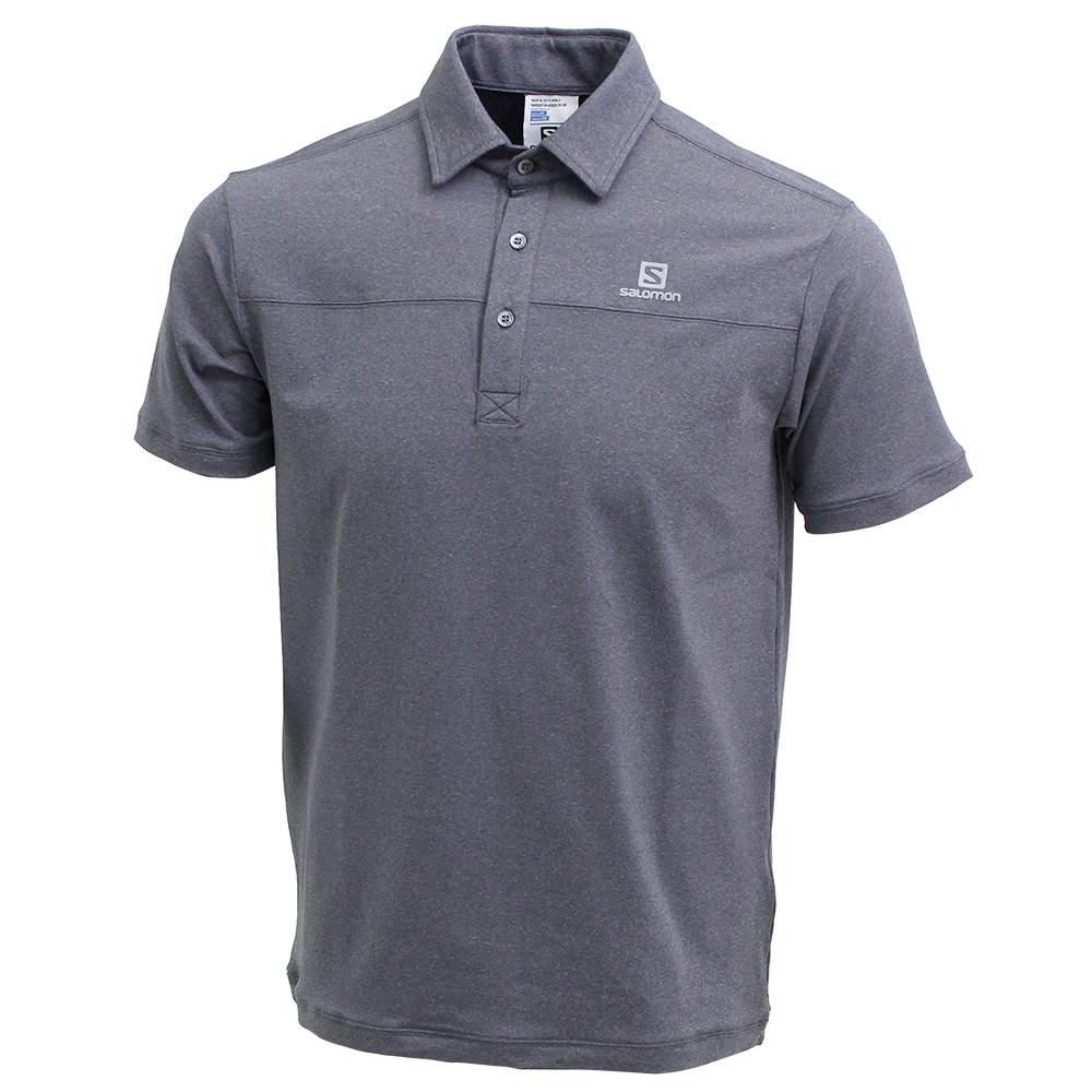 Salomon Singapore Mens T-shirts - STRATOS SS POLO M Navy | 14826-GNIS